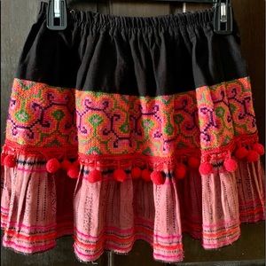Embellished mini skirt
